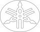 Diapason Decal 'Heritage' white, oval, Size approx. 60x48mm, 1 Pair