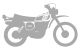 XT500'78 Sticker, stylised '78 model, silver, size approx. 100x58mm, 1 piece