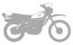 XT500'80 Sticker, stylised '80 model, silver, size approx. 100x58mm, 1 piece