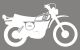 XT500'78 Sticker, stylised '78 model, white, size approx. 185x108mm, 1 piece