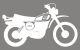 XT500'79 Sticker, stylised '79 model, white, size approx. 185x108mm, 1 piece