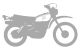 XT500'86 Sticker, stylised '86 model, silver, size approx. 185x108mm, 1 piece