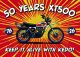 Poster 50 Years of XT500, Motif »Splash« , DIN A2 59.4x42 cm, poster paper 200g/m², four-color print, matte
