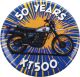 50 Years XT500 Refrigerator Magnet, 1 piece, diameter approx. 37 mm