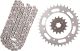 XW-Ring Chain Kit 15T front/37T rear, RK520XRE, 104 links, open type, coarse geared front sprocket, incl. clip- and rivet chain joint