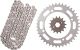 RX-Ring Chain Kit 15T front/40T rear, RK520XSO2, 102 links, OPEN TYPE, coarse geared front sprocket, clip- and rivet chain joint