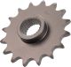 16T Sprocket, fine geared shaft (collar approx. 9.6mm, total thickness 15.6mm)