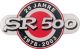 Anniversary Emblem '25 Years SR500' black/red, app. 85x50mm self-adhesive, 1 Piece