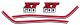 Fuel Tank Decal XT500 '86-'88, Red/Dark Blue/White, complete Set LH/RH, overcoatable