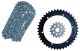 XW-Ring Chain Kit 16/42 , incl. RK530XRE chain, 102 links open type, with rivet- and clip chain joint