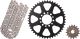RX-Ring Chain Kit 16T front/45T rear, RK520XSO2, 102 Links, OPEN TYPE, clip- and rivet chain joint