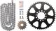 XW-Ring Chain Kit RK520XRE 15T front/46T rear, 98 Links, OPEN type chain, incl. clip- and rivet chain joint
