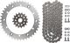 XW-Ring Chain Kit 'Slim Black' 16/42(102 Links, open type chain) RK520XRE, incl. Clip & Rivet Chain Joint