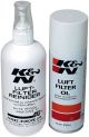 K&N Air Filter Cleaning/Recharge Kit 99-5003EU (12 oz. Bottle Air Filter Cleaner + 6.5 oz. Aerosol Spray Can Filter Oil)