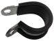 Hose Clamp, rubberized, for 22mm diameter, width 12mm, zinc plated, 1 piece