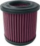 K&N High Flow Air Filter YA-7585, OEM Replacement, Street Legal