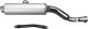 MARVING 'AMACAL' Silencer, chrome plated, with aluminium cover, incl. frame strut (EC Vehicle Type Approval)