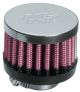 K&N Crankcase Vent Filter (62-1360) with 19mm Rubber Base