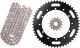 RX-Ring Chain Kit 15T front/50T rear, RK520XSO2, 112 links, open type, coarse geared front sprocket, incl. clip- and rivet chain joint