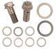 Service-Kit (2x Stainless Steel Banjo Screw, 9x Aluminium-Sealing Shim) for all KEDO Twin Feed Oil Kit