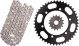 XW-Ring Chain Kit 15/45, open type RK520XRE, 110 Links, rivet- and clip chain joint