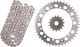 RX-Ring Chain Kit 15T front/44T rear, RK520XSO2, 110 links, open type, fine geared front sprocket, rivet- and clip chain joint