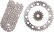 XW-Ring Chain Kit 15T front/44T rear, RK520XRE, 110 links, open type, fine geared front sprocket, rivet- and clip chain joint