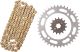 X-Ring Chain Kit DID520VX3 'Gold&Black' 15/39T, 98 Links, open type, incl. clip- and rivet chain joint