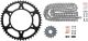 XW-Ring Chain Kit 15/47, open type RK520XRE, 112 Links, rivet- and clip chain joint