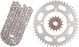 XW-Ring Chain Kit RK520XRE, 15T/47T, 114 Links, open type, fine geared front sprocket with 15.6mm flange, incl. clip- and rivet chain joint