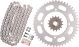 X-Ring Chain Kit 15/47 (114Links) DID 520VX3, open type with clip chain joint, black, fine geared front sprocket with 15.6mm flange, alternative -></picture> 93603