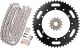 X-Ring Chain Kit 14/50 (112Links) DID 520VX3, open type with clip chain joint, black, coarse geared front sprocket