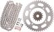 X-Ring Chain Kit 15/47 (110Links) DID 520VX3, open type with clip chain joint, black, fine geared front sprocket