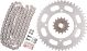 X-Ring Chain Kit 15/47 (114Links) DID 520VX3, open type with clip chain joint, black, fine geared front sprocket with 9.5mm FLANGE, alternative see #93814