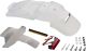 JvB-moto Rear Fender, GRP unpainted, incl. LED tail light, aluminium bracket, small parts, instructions (rear frame has to be reworked professionally)