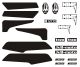 JvB-moto BMW Racer decal set 20 pcs., includes all stickers of the JvB-moto RnineT Racer 'two'