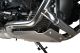 JvB-moto Engine Guard / Skid Plate, aluminium raw, stainless steel brackets black, incl. glued in shock absorber