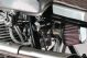 Ignition Lock Bracket, left, for moving the original ignition lock under the seat, stainless steel black, incl. mounting material