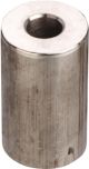Spacer Sleeve Aluminium, diameter 20mm, length 35mm, bore for M8, untreated, 1 piece