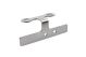 Reflector bracket 'Fenderless', stainless steel, incl. e-approved reflector and mounting material, minimalist design for a tidy rear end