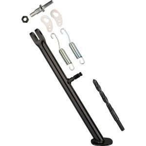 Side Stand Conversion Set, with HD side stand for worn frame bore (conversion to 12mm-bolt incl. drill)