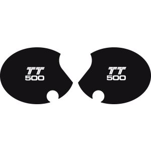 Side Cover Decal Set 'TT500', 1 Pair Right & Left, Lettering TT500 US model '80