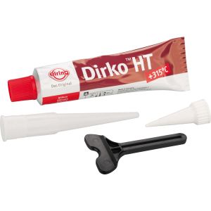 Dirko HT Sealing Compound, red, (-60 to +315°C, compared to grey and black Dirko, this variant is softer and more more elastic, 70ml, incl. Dosing Spout