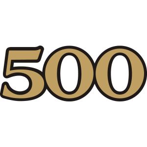 Emblem Side Cover 'SR500' gold/black, 1 Piece