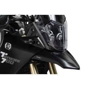 Mini-Fender 'Beak', mounted on the fairing, ABS plastic, black matt dyed through with sturdy metal base