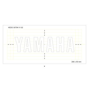 Stencil 20x5cm 'YAMAHA'-Logo, 1 Piece
