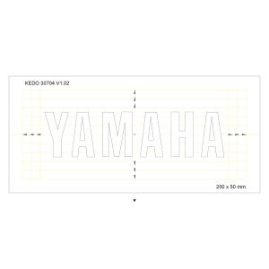 Stencil 20x5cm 'YAMAHA'-Logo, 1 Piece