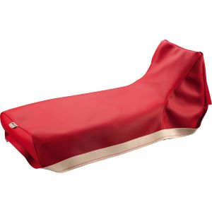 KEDO Seat Cover, red, grained surface + colour similar to original, OEM reference # 30X-2477A-00, matching seat strap see item 31347R