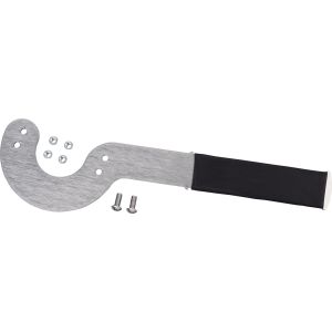Flywheel tool for Powerdynamo item 31348 and 31349, stainless steel, rubberized handle