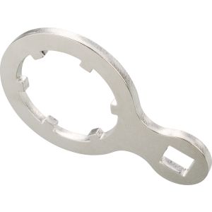 Combination Wrench Tool with 1/2-inch Ratchet Wrench Drive, stainless steel, for loosening/mounting the steering head sleeve nut, item 29590